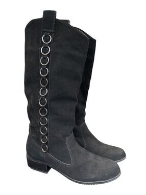 #2 A. Marinelli Suedu black boots Size 7